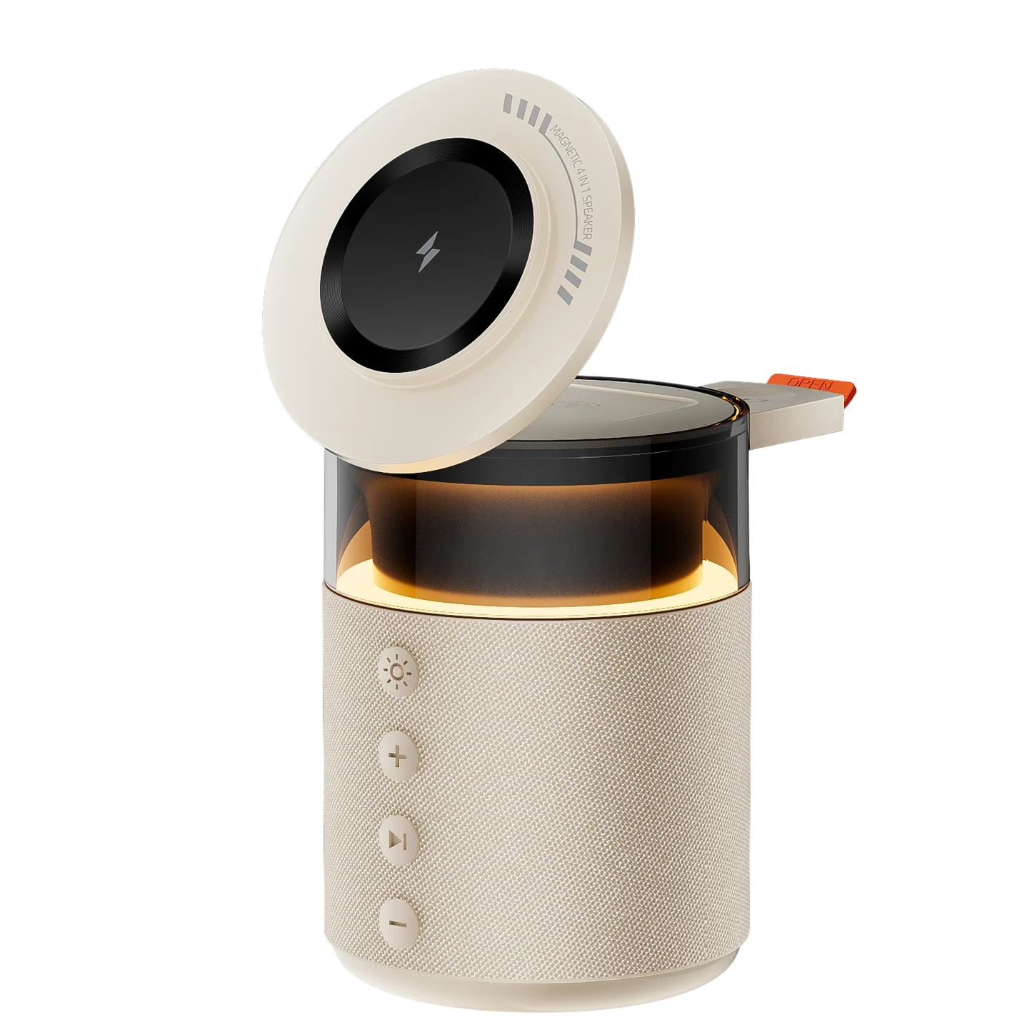 5-in-1 Wireless Charging Station with Bluetooth Speaker & Night Light