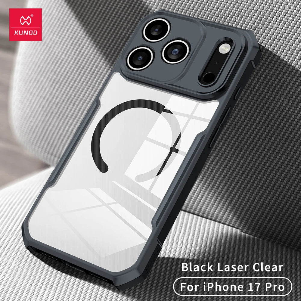 Crystal Clear MagSafe Shockproof Case for iPhone 17 Series – Anti-Yellow, Drop Protection Slim Cover