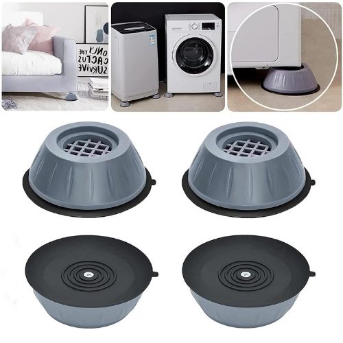 Anti-Vibration Pads for Washing Machine – Non-Slip Noise Reduction Rubber Feet (Set of 4)