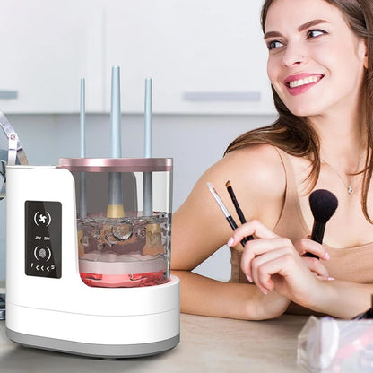 3-in-1 Electric Makeup Brush Cleaner & Dryer – Automatic USB Brush Cleaning Machine