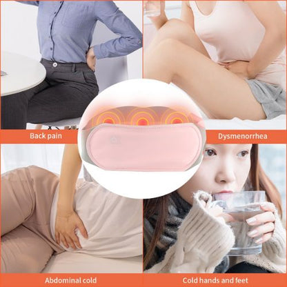 Menstrual Heating Pad Belt with Vibration – Portable Period Pain Relief, Adjustable Heat & Massage Therapy