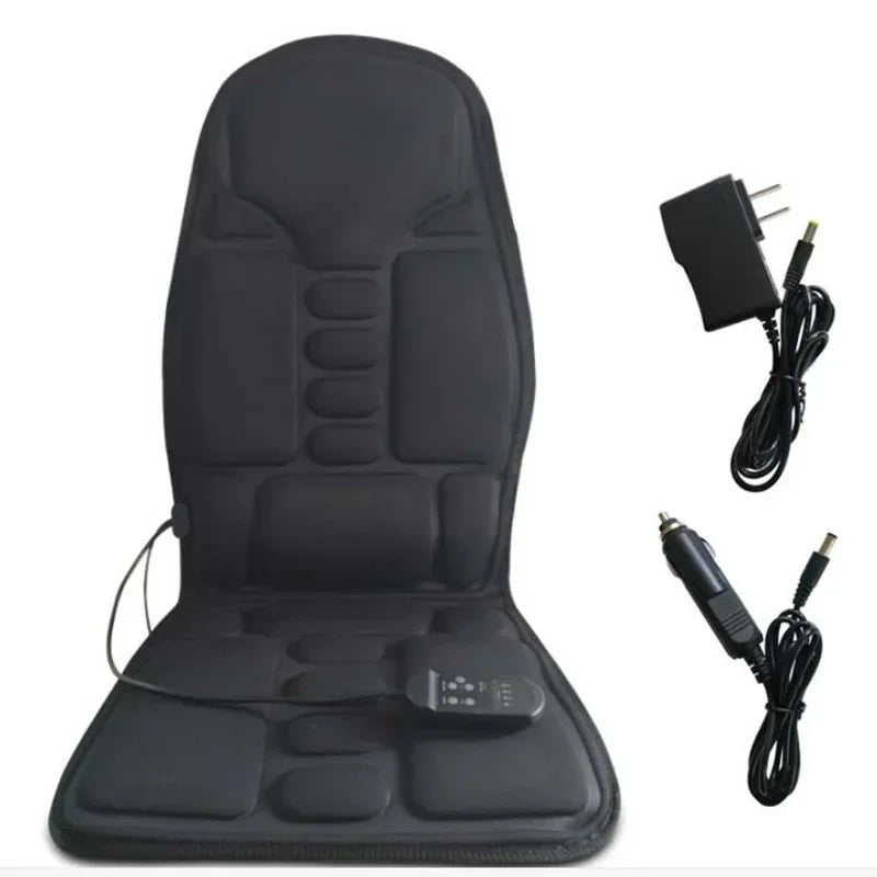 Full-Body Heated Massage Cushion – Multi-Mode Vibration Chair Pad for Back, Neck & Seat Relief