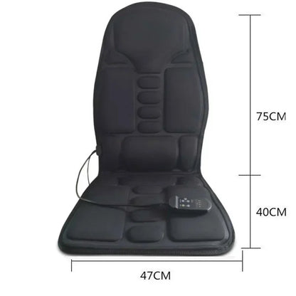 Full-Body Heated Massage Cushion – Multi-Mode Vibration Chair Pad for Back, Neck & Seat Relief