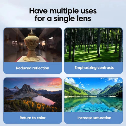52mm Clip-On CPL Phone Lens Filter – Anti-Glare Polarizer for Clear, Vibrant Photos