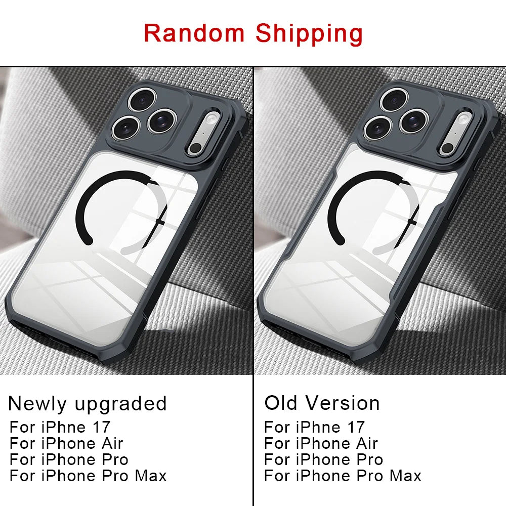 Crystal Clear MagSafe Shockproof Case for iPhone 17 Series – Anti-Yellow, Drop Protection Slim Cover