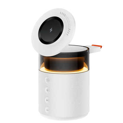 5-in-1 Wireless Charging Station with Bluetooth Speaker & Night Light